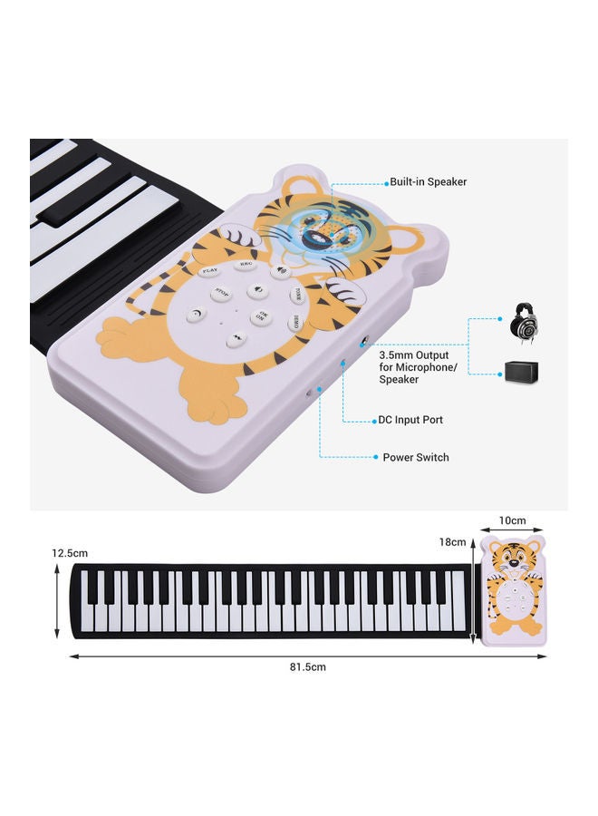 Generic Tiger Pattern 49-key Roll-up Electronic Piano  - Image 5