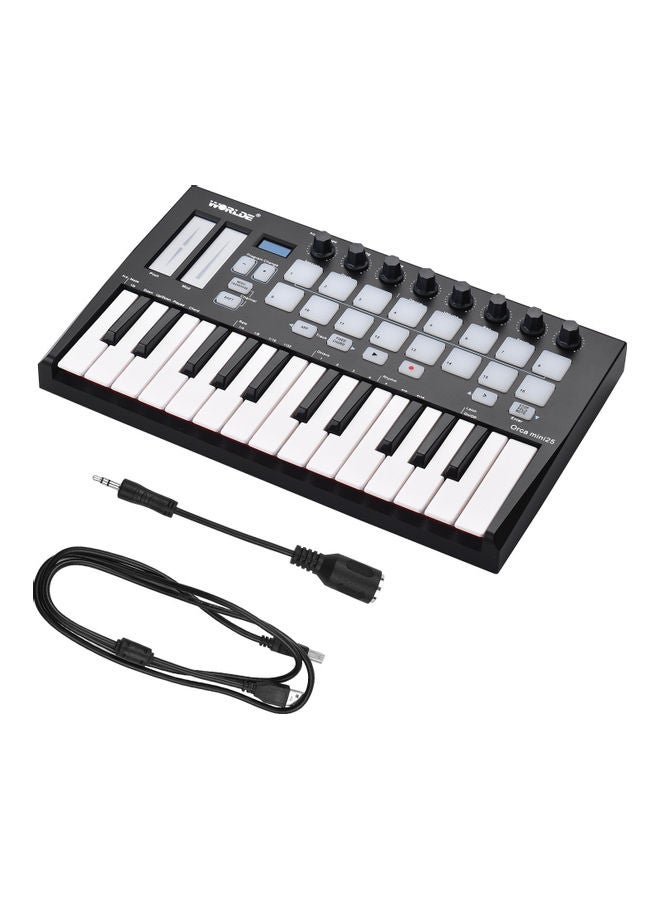 WORLDE - Portable 25-Key USB Midi Keyboard Controller - Image 1
