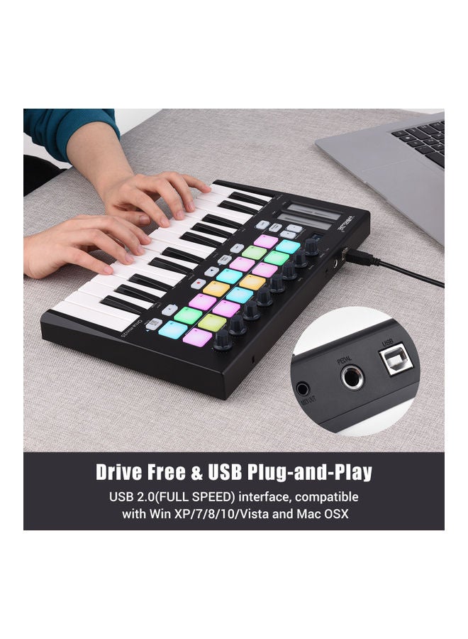 WORLDE - Portable 25-Key USB Midi Keyboard Controller - Image 1