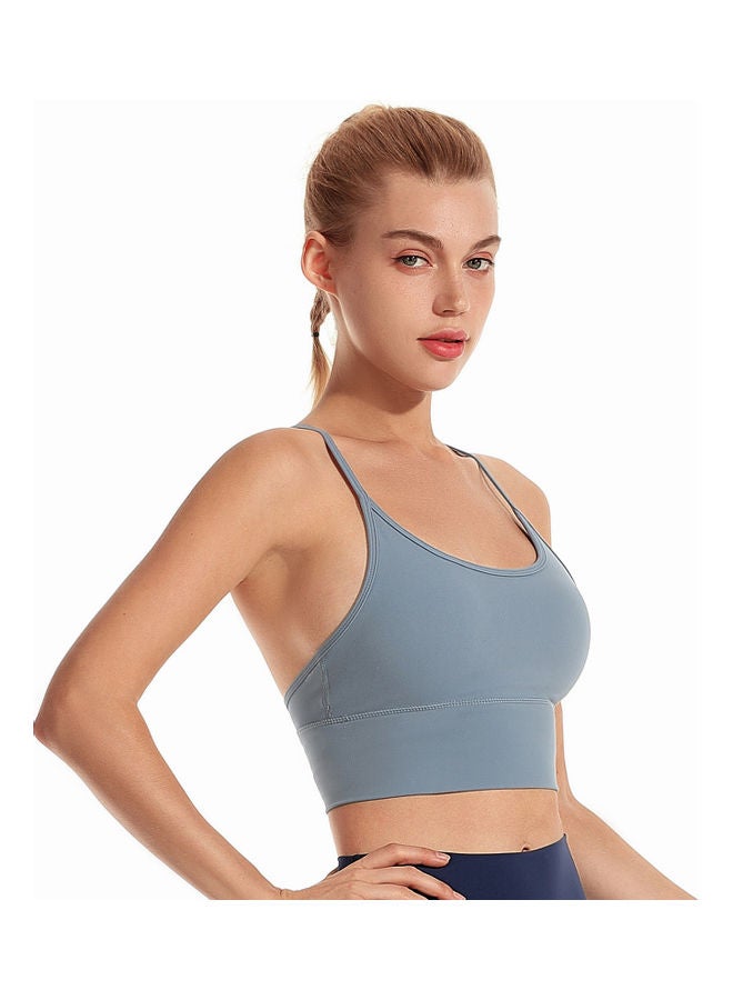 Wireless Sports Bra Blue - Image 1