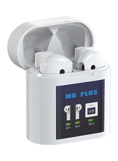 M6 Plus TWS Bluetooth Headset White