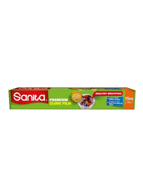 Cling Film Food Coverage Green/Clear 15meter