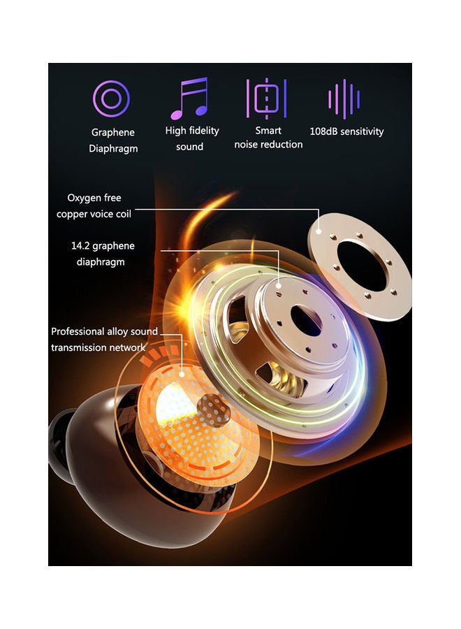 سماعة أذن M11 BT5.0 أسود - Image 2