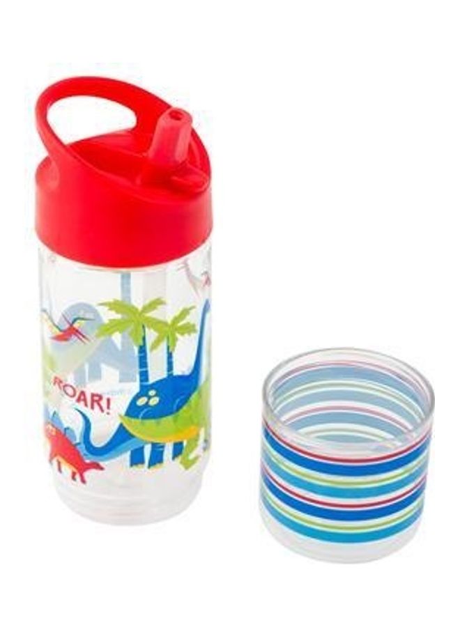 ستيفن جوزيف زجاجة مياه بطبعة ديناصور مع كوب لخفق الوجبات الخفيفة - Image 2