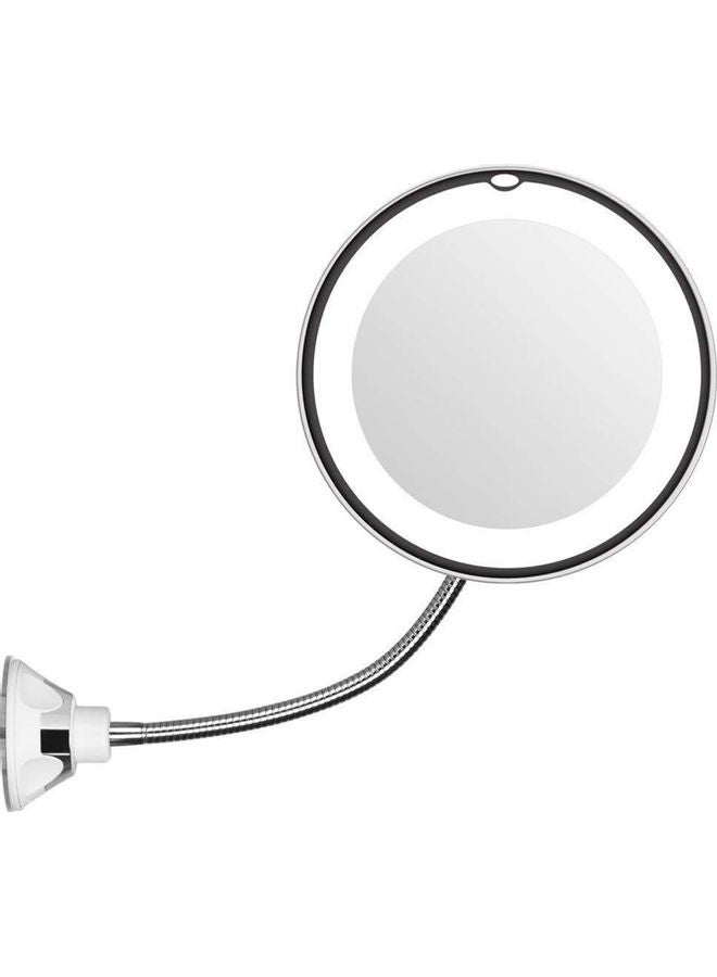 Generic Magnifying Makeup Mirror white/Silver/Black 19.00 x 7.50 x 19.00cm 