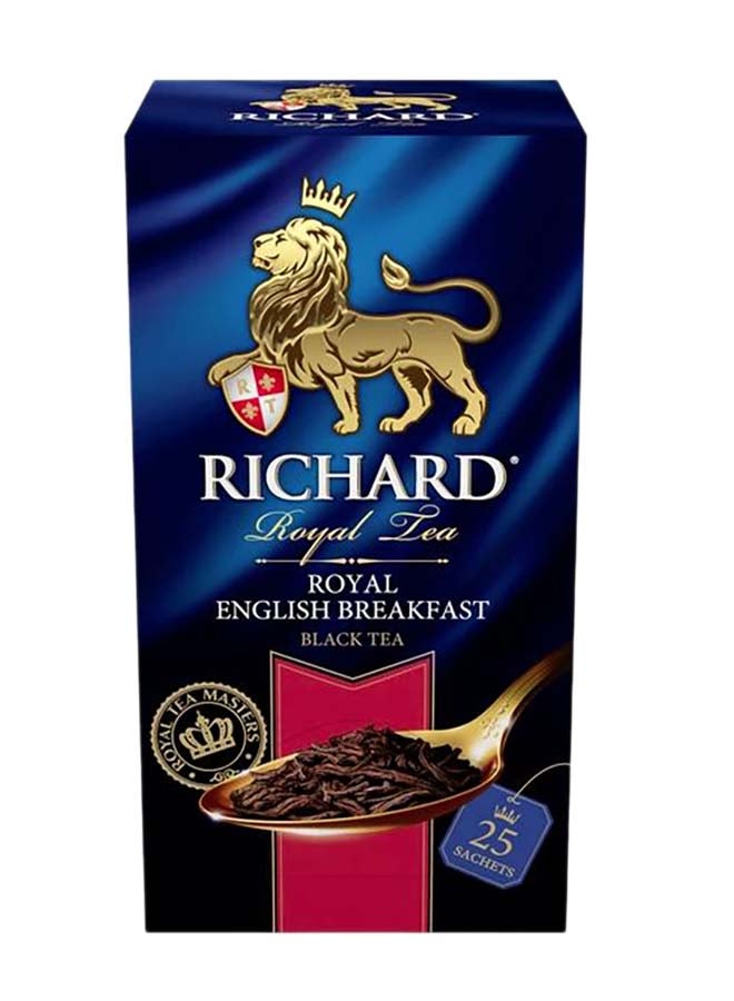 RICHARD Envelope Royal English Breakfast 25 Teabags 50grams 