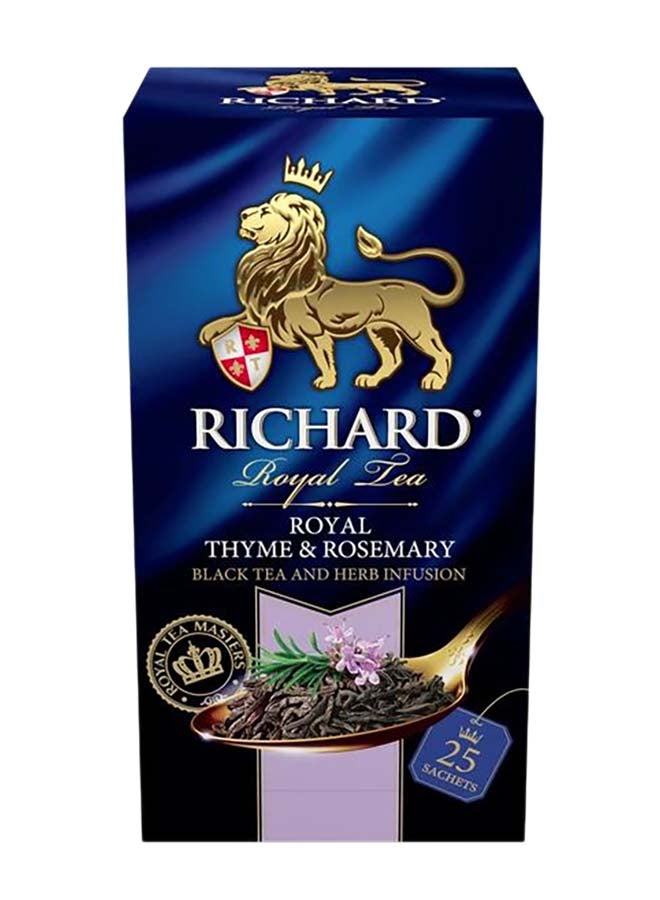 RICHARD Envelope Royal Thyme And Rosemary 25 Teabags 50grams 