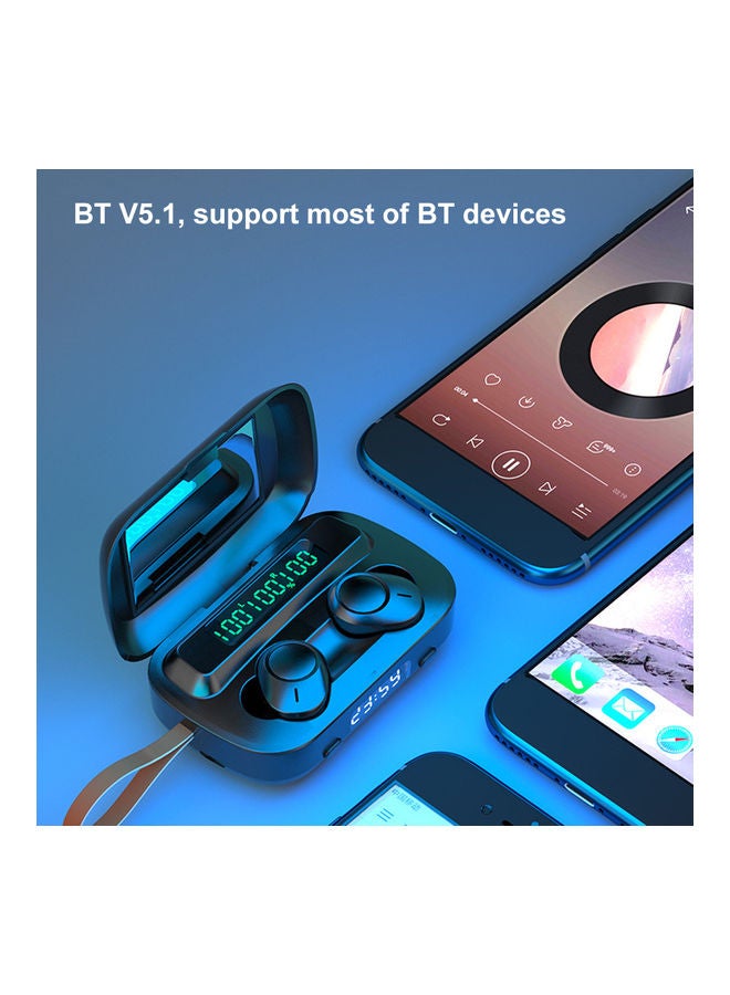 Generic Wireless Bluetooth Headset Black  - Image 2