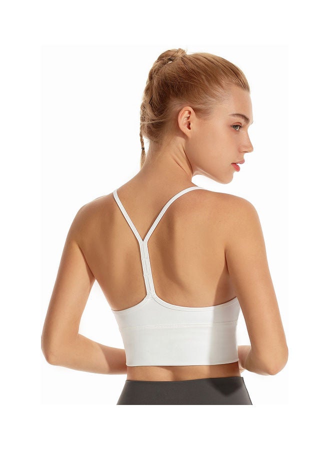 حمالة صدر رياضية بدون أسلاك أبيض - Image 4