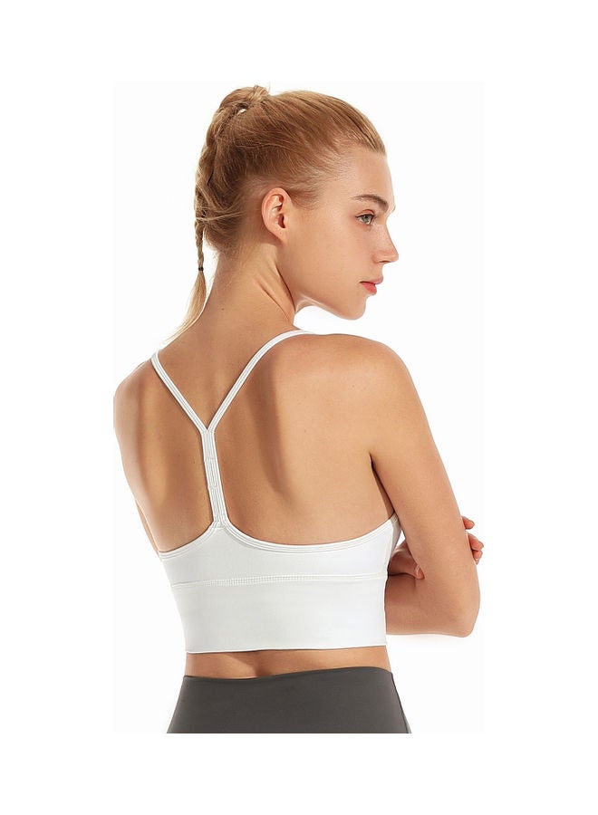 حمالة صدر رياضية بدون أسلاك أبيض - Image 5