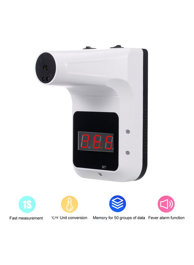 Auto Intelligent Forehead Thermometer Double Color Backligt High Temperature Buzzer Alarm, Wall Hanging