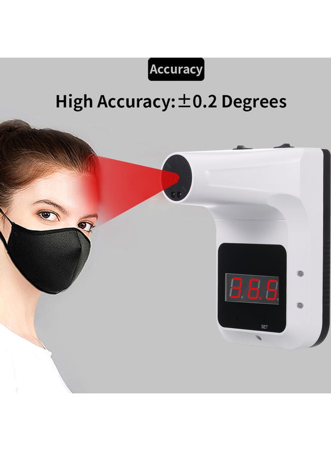 Auto Intelligent Forehead Thermometer Double Color Backligt High Temperature Buzzer Alarm, Wall Hanging