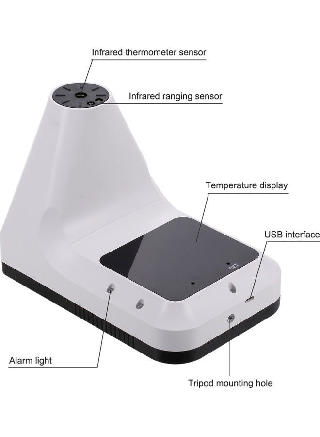 Auto Intelligent Forehead Thermometer Double Color Backligt High Temperature Buzzer Alarm, Wall Hanging