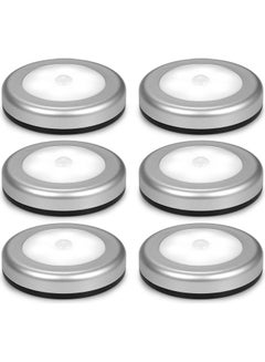Generic Pack Of 6 Ultra-Bright Magnetic Motion Sensor LED Light Silver  - Image 1