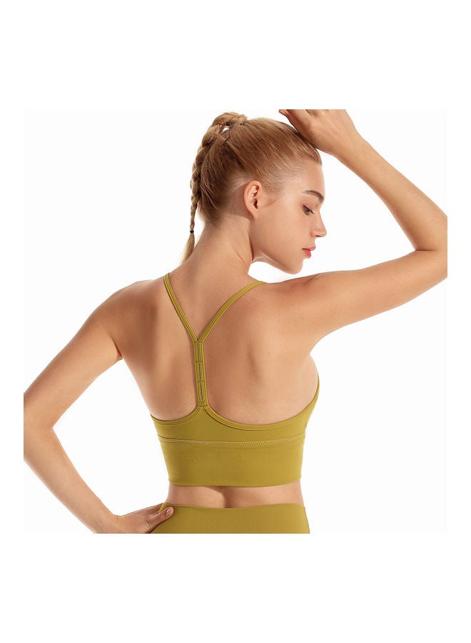 حمالة صدر رياضية لا تحتوي على أسلاك أصفر - Image 3