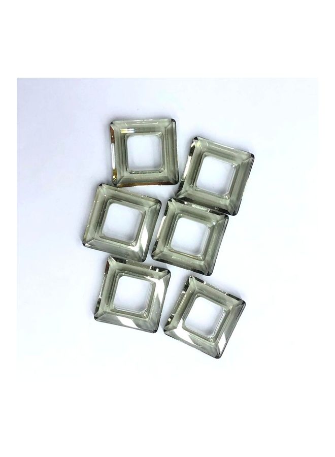 6 Piece- Square Shaped Glass Crystal  - Image 1