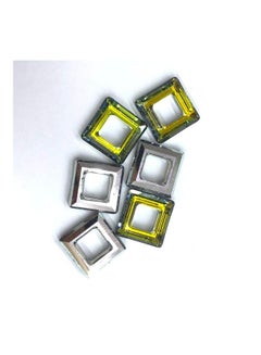 6 Piece- Square Shaped Glass Crystal
