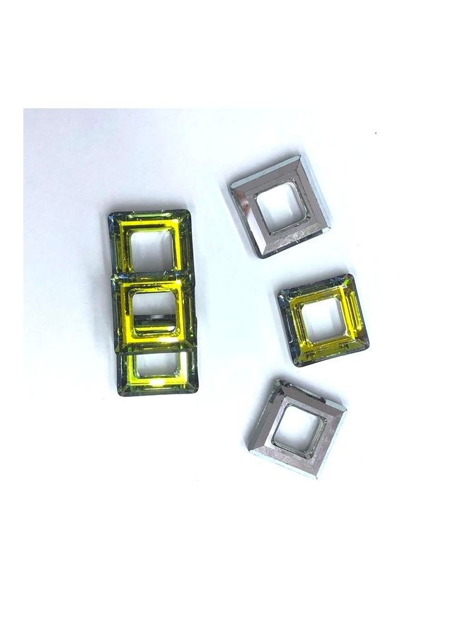 Generic - 6 Piece- Square Shaped Glass Crystal - Image 1