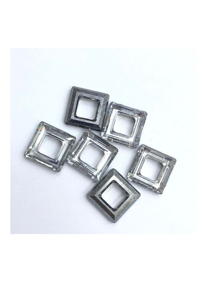 6 Piece- Square Shaped Glass Crystal  - Image 1