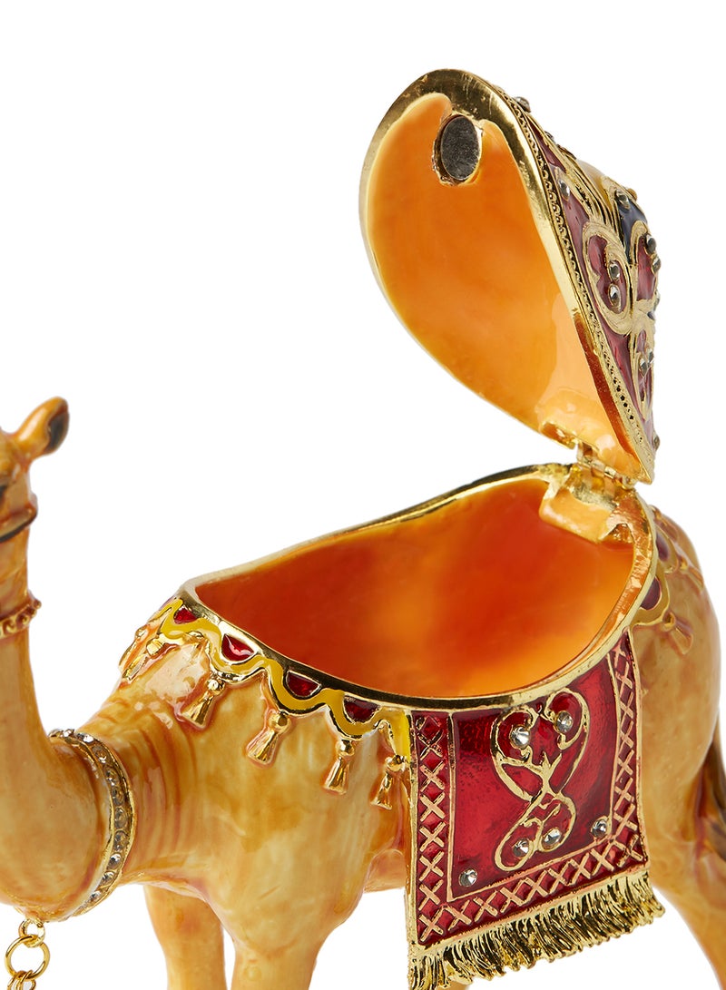 Al Jaber Decorative Gold Plated Camel Figurine Gold/Red/Yellow - Image 4