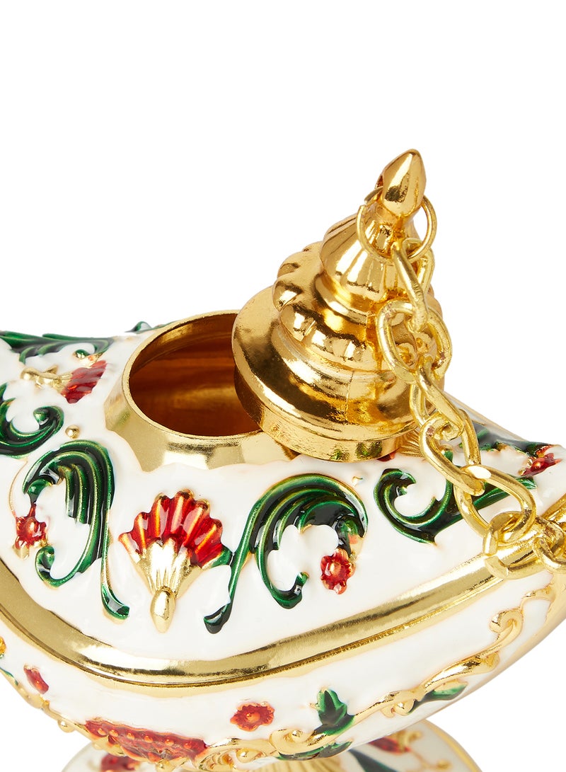 Al Jaber Gold Plated Attractive Decorative Aladdin Lamp Multicolour - Image 4