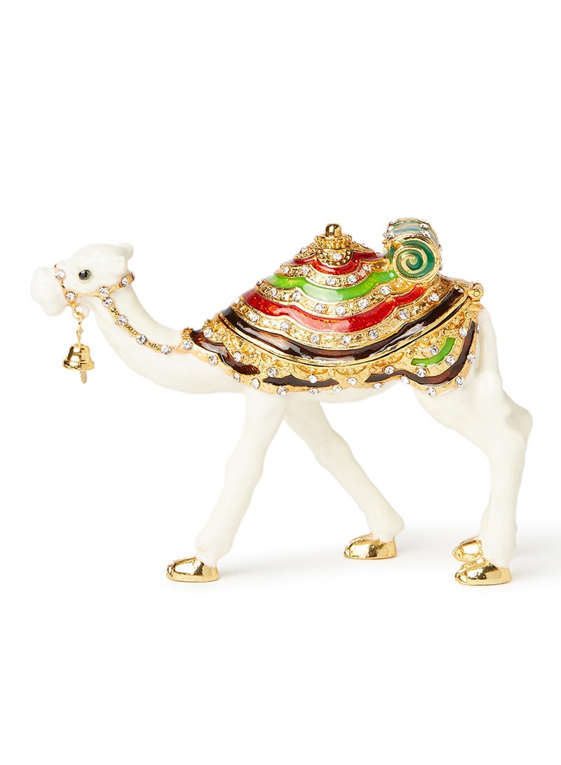 Al Jaber Camel Collectible Figurine White/Gold/Green - Image 1