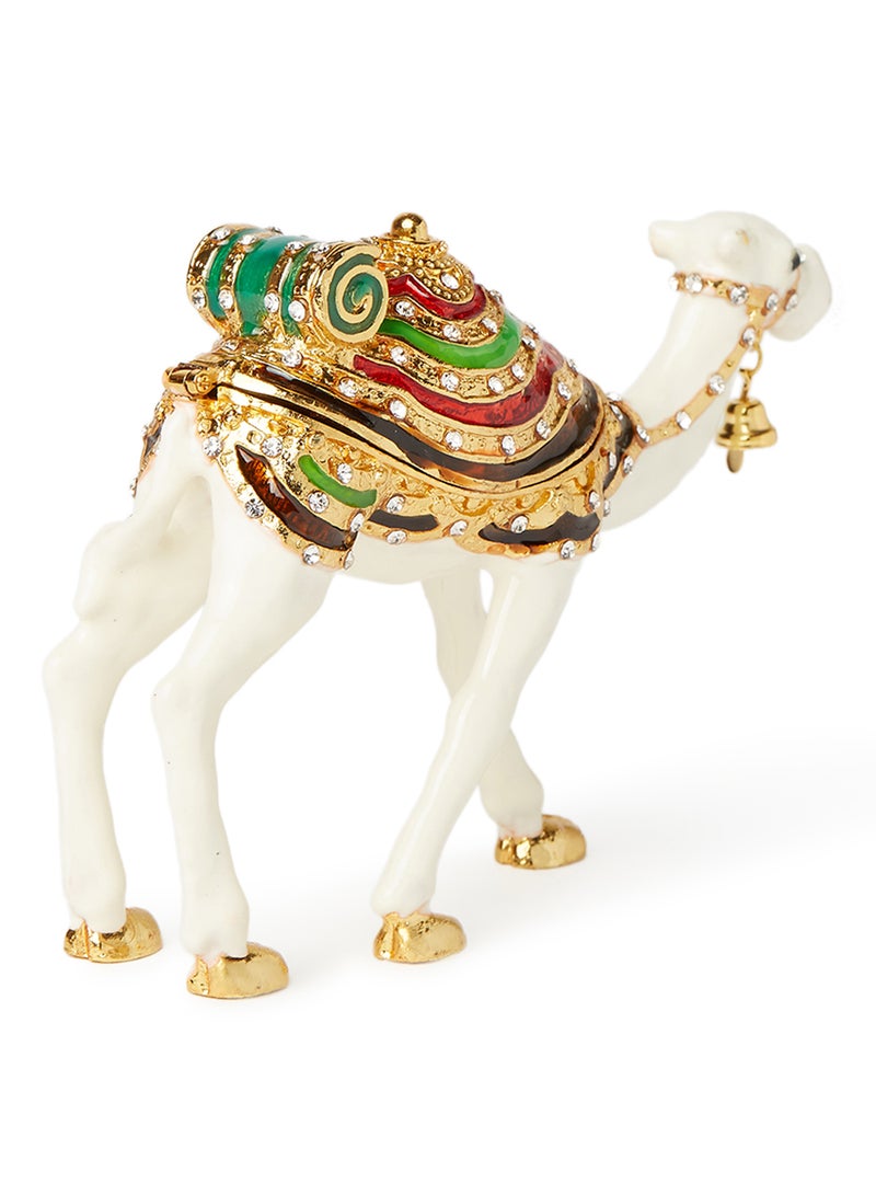 Al Jaber Camel Collectible Figurine White/Gold/Green - Image 3