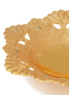 Al Jaber Gold Plated Plate Decorative Gold  - Image 2