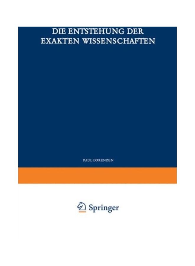 Die Entstehung Der Exakten Wissenschaften paperback english
