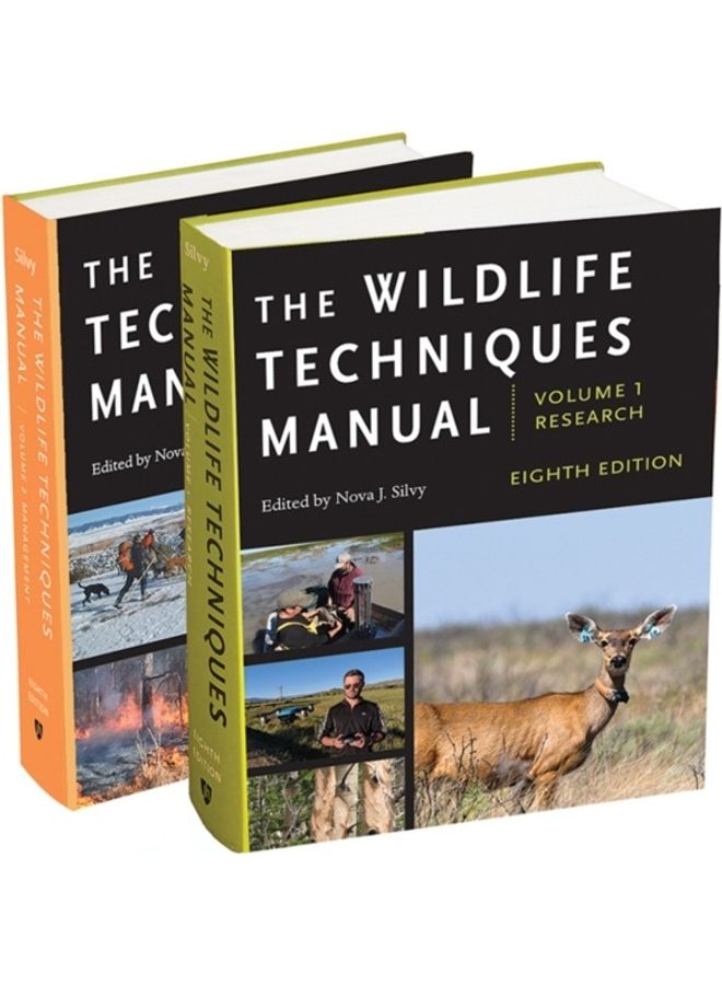 The Wildlife Techniques Manual: Volume 1: Research. Volume 2: Management. Hardcover English by TAMU 2258) Silvy, Nova J. (Regents Professor - 44096 