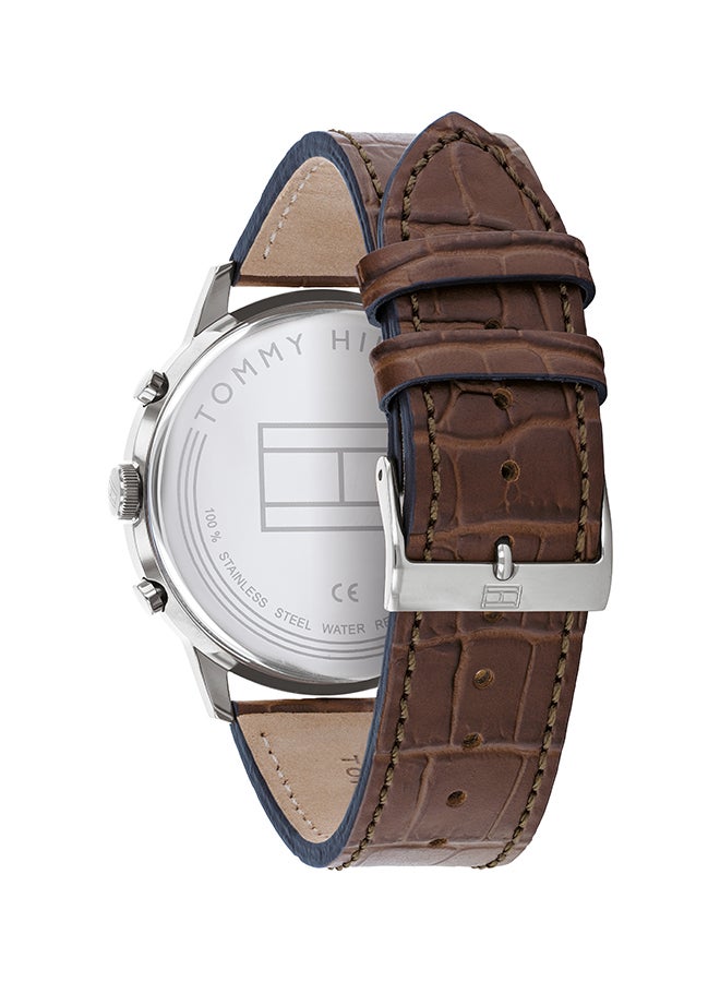 TOMMY HILFIGER - Men's Leather Analog Wrist Watch 1710436 - Image 1
