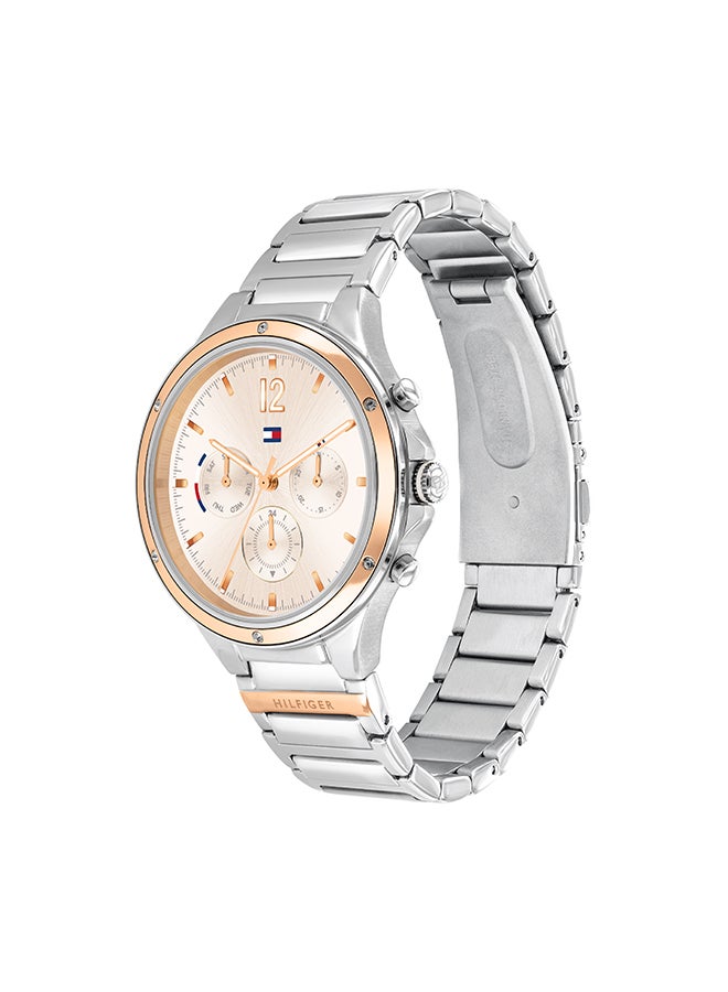 TOMMY HILFIGER Women's Eve Round Shape Stainless Steel Analog Wrist Watch 38 mm - Silver - 1782279  - Image 3