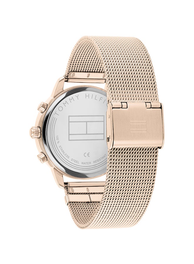 TOMMY HILFIGER - Women's Blake Round Shape Stainless Steel Analog Wrist Watch 38 mm - Carnation Gold - 1782303 - Image 1