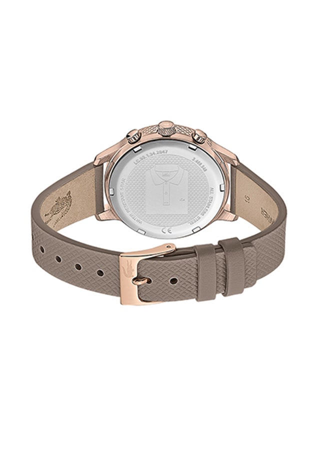 لاكوست ساعة يد بعقارب وسوار من الجلد طراز 2001150 للنساء - Image 2