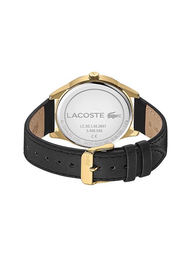 LACOSTE - Men's Leather Analog Wrist Watch 2011102 - Image 1