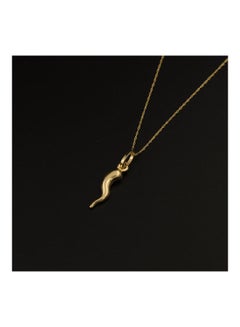 Gold Zone 18 Karat Gold Real Horn Necklace  - Image 3