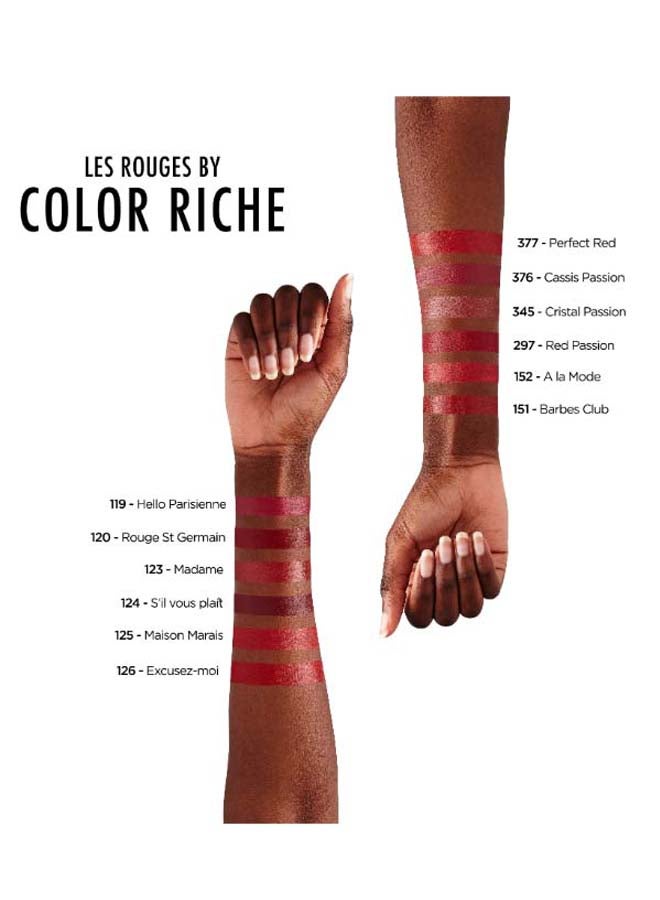 L'OREAL PARIS - Color Riche Lipstick Satin 297 Red Passion - Image 1