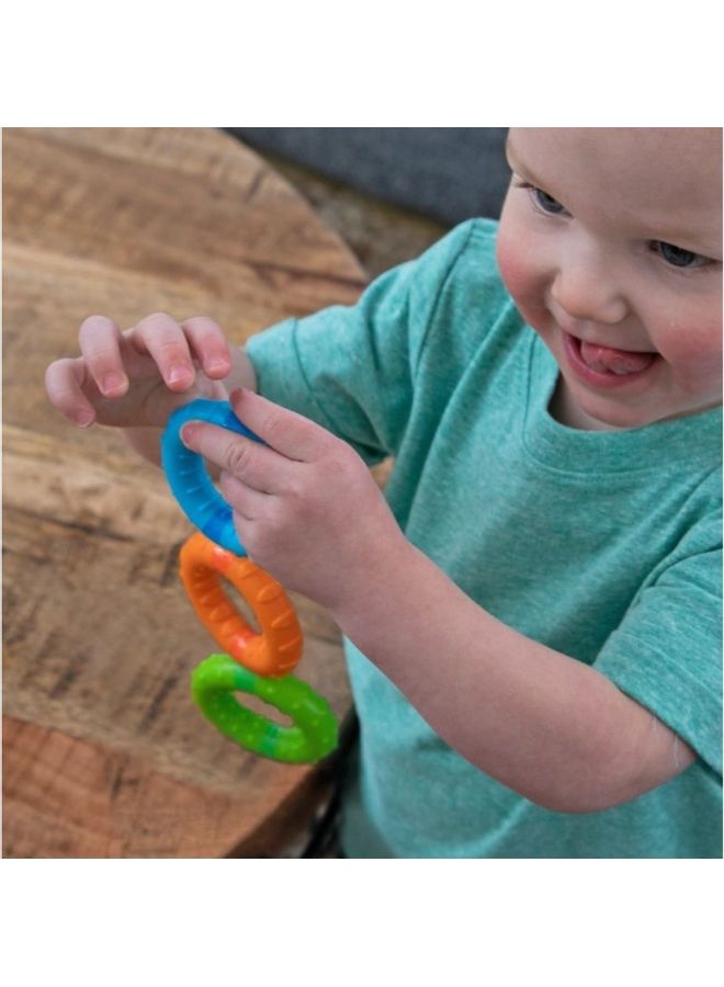 Fat Brain Toys - Silly Rings Baby Toy - Image 1