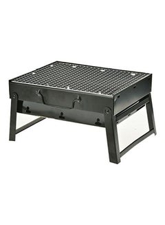 Campmate Portable Folding BBQ Charcoal Grill Black 15 x 35cm 