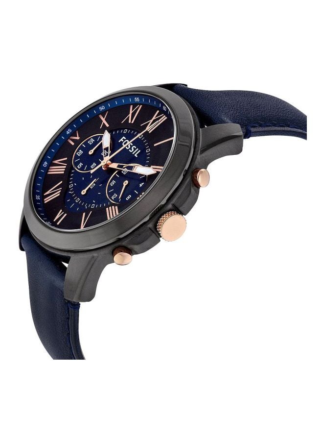 FOSSIL Men's Grant Chronograph Analog Watch Fs5061 - 44 mm - Blue  - Image 4