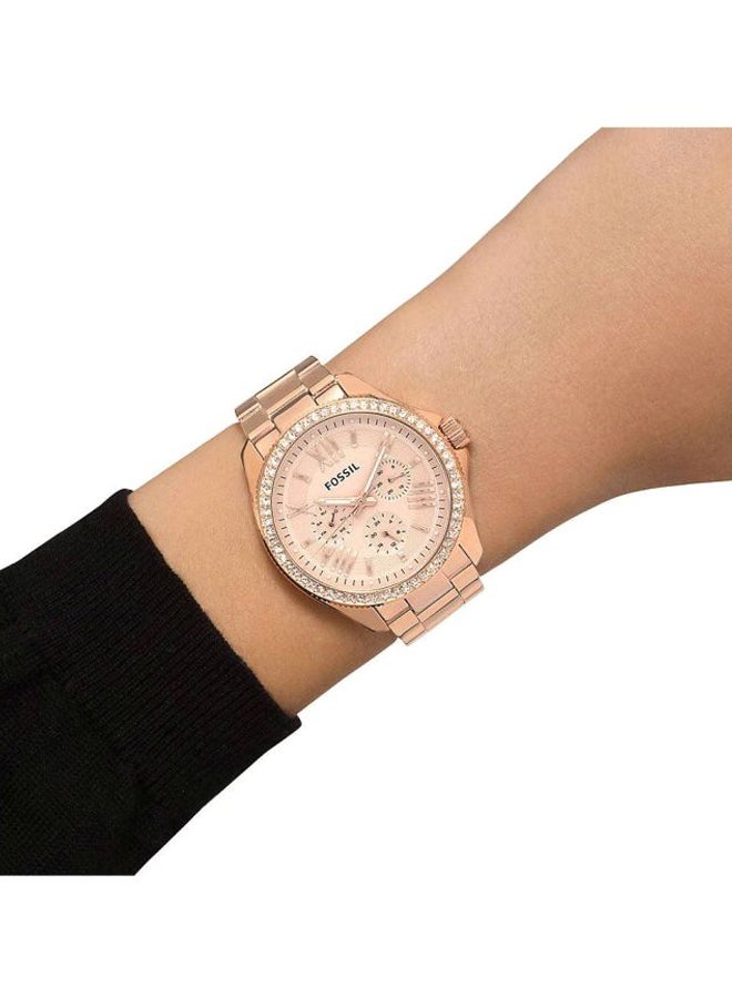 FOSSIL women Cecile Water Resistant Chronograph Watch Am4483  - Image 5