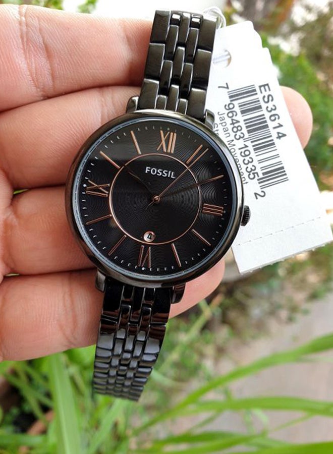 FOSSIL - Women's Jacqueline Water Resistant Analog Watch Es3614 - Image 1