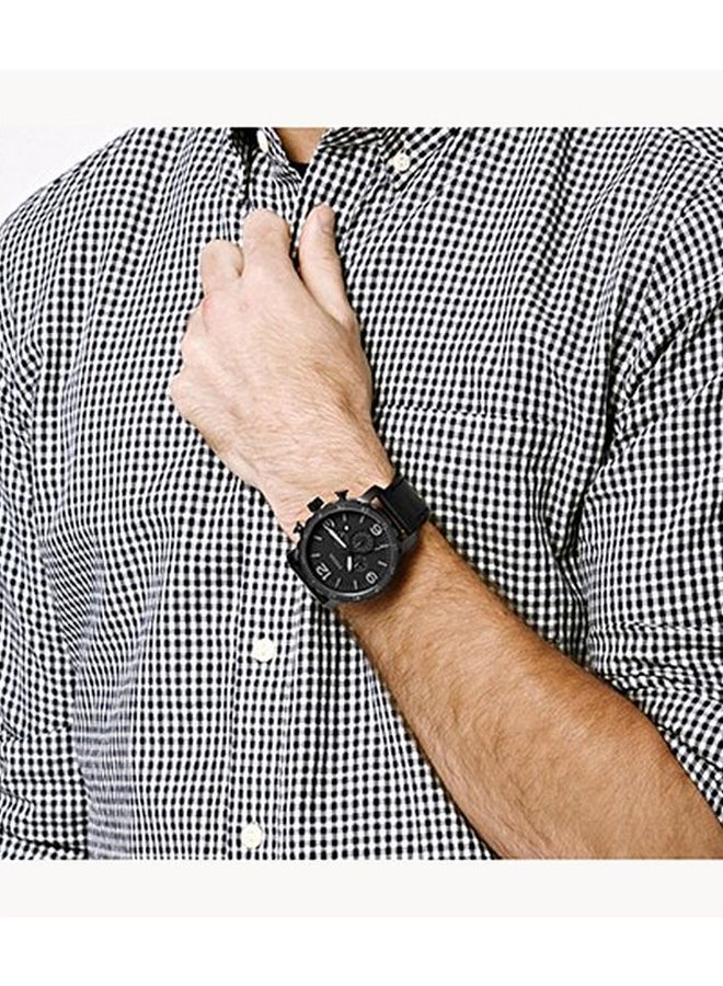 FOSSIL - Men's Nate Water Resistant Chronograph Watch JR1401 - Image 1