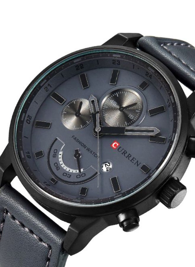 CURREN - men Stainless Steel Chronograph Watch 8217 - 45 mm - Grey - Image 1