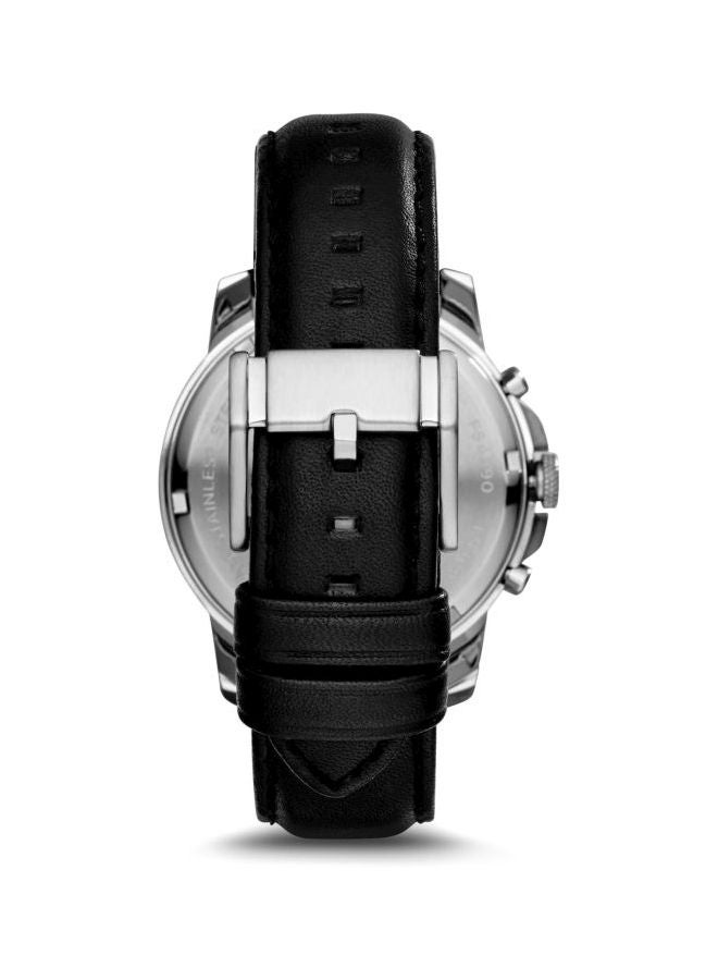 FOSSIL Men's Grant Water Resistant Chronograph Watch Fs4990 - 44 mm - Black  - Image 2