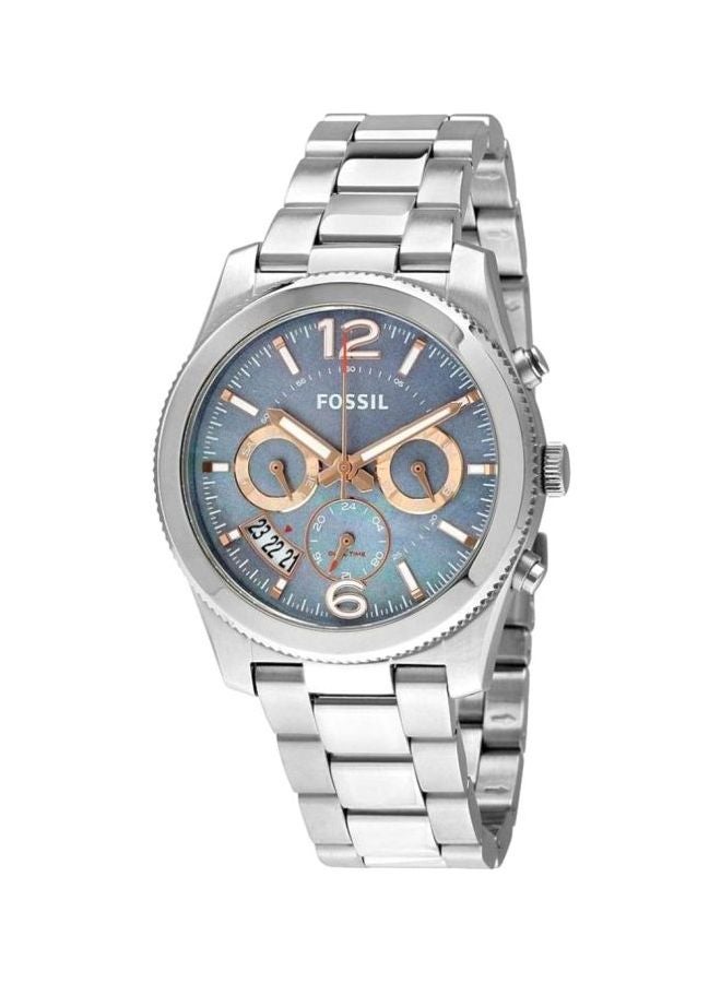 FOSSIL Women's Perfect friend Water Resistant Analog Watch ES3880 - 40 mm - Silver  - Image 1