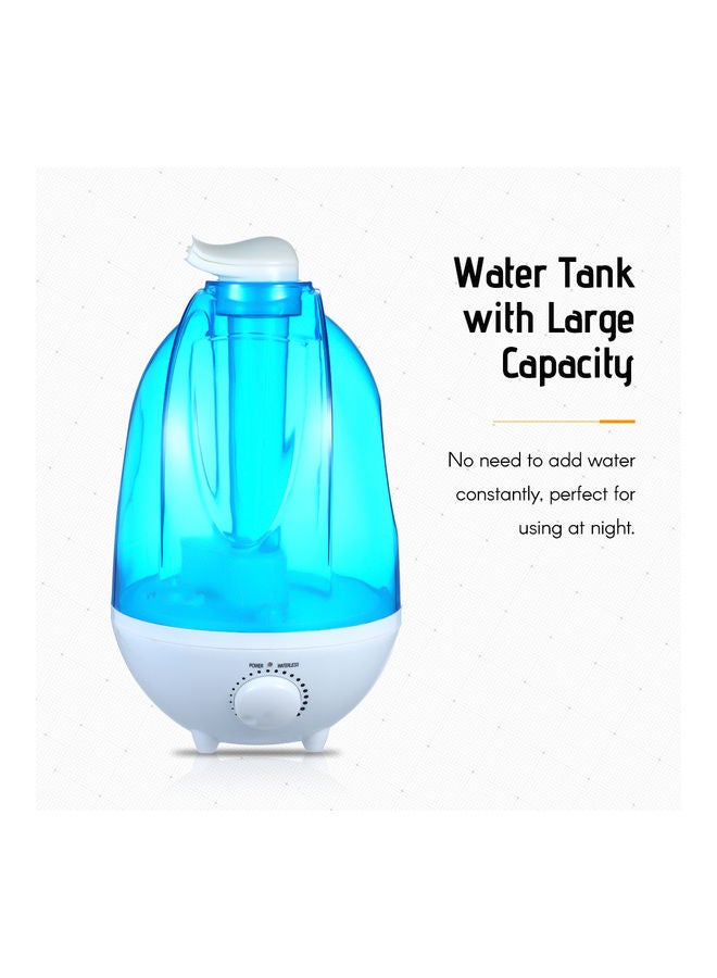 360° Rotatable Nozzle Night Light Air Humidifier 27W H29414UK-su Blue  - Image 4