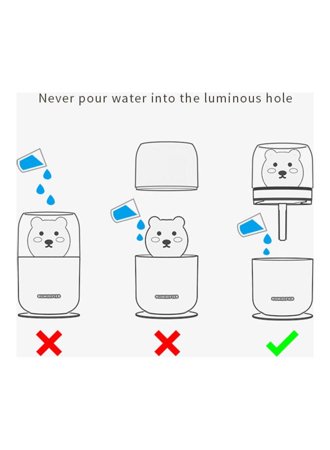 Bear Shaped Portable Humidifier H37306BL-su Blue/Clear  - Image 5