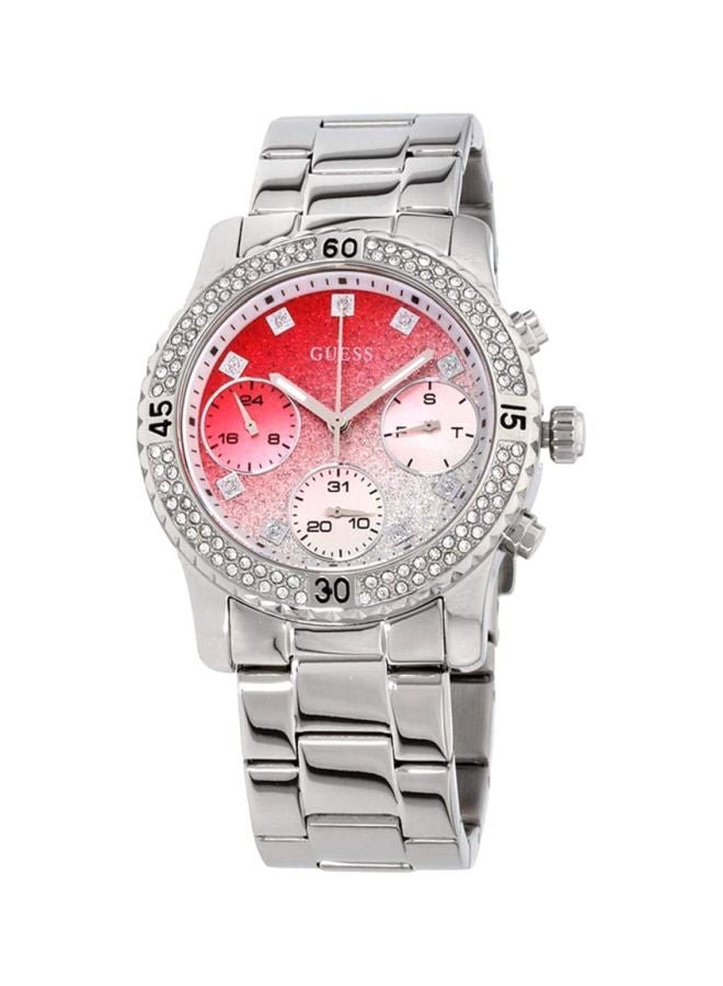 جس ساعة يد كرونوغراف كونفيتي مقاومة للماء طراز W0774L7 women - Image 1