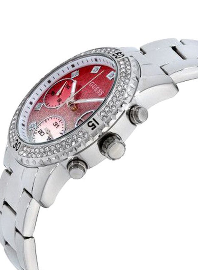 جس ساعة يد كرونوغراف كونفيتي مقاومة للماء طراز W0774L7 women - Image 3